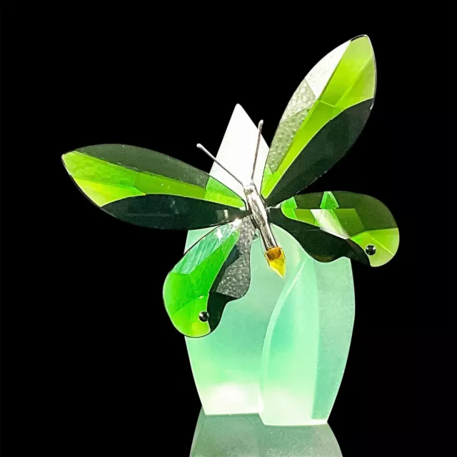 SWAROVSKI Figurine Crystal Paradise Butterfly Anamosa Moss Green