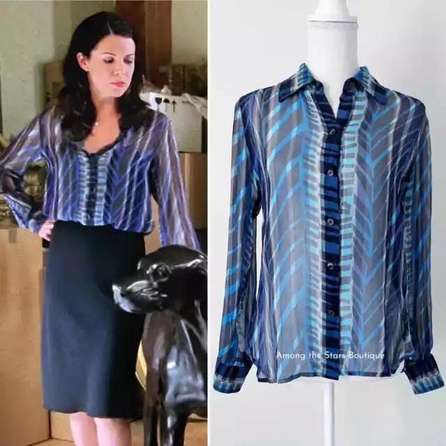 Extremely Rare Vintage Early 2000s Silk Blouse ASO Lorelai in Gilmore Girls