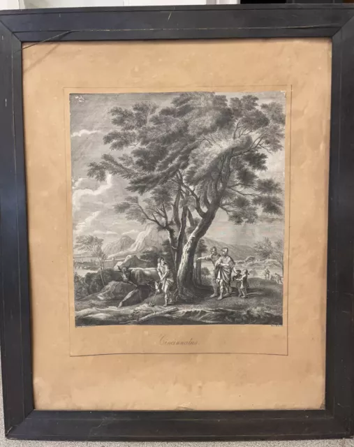 Quinctius Cincinnatus Salvator Rosa Gravure XVIIeme Ancien Haute Époque Peinture