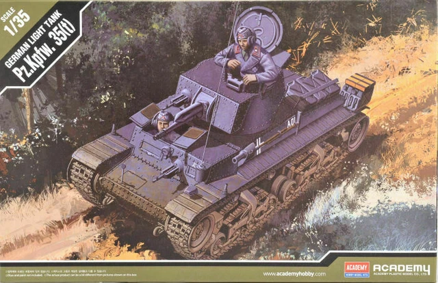 Maquette du char léger allemand Pz.Kpfw. 35 (t) Kit à monter 1/35