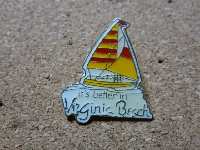 PIN Schiff Segelboot its better in Virginia Beach USA Anstecknadel Pinsammlung