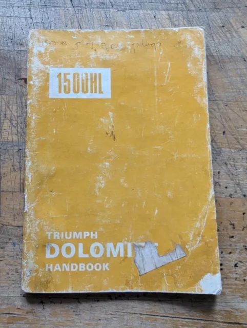 Triumph Dolomite 1500HL (3rd Edition) Handbook