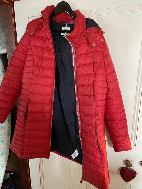JOULES HEATHCOTE PADDED Quilted Size 8 Burgundy Navy Womens Coat Great Cond 23.50 PicClick UK