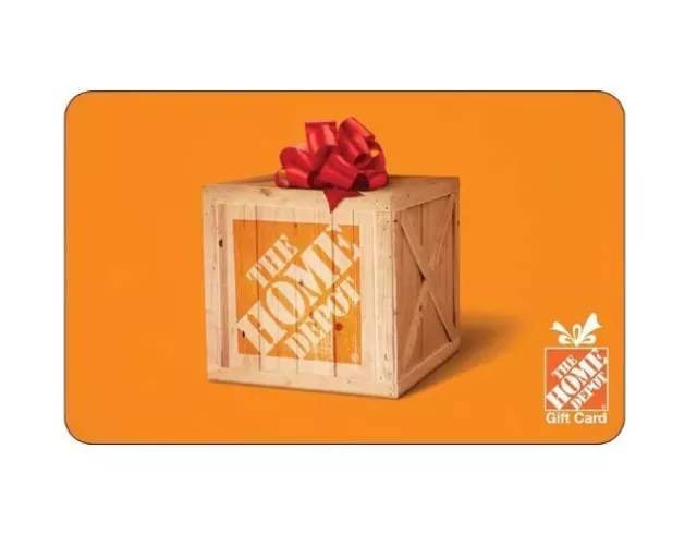Home Depot Gift Card $100 Value ** Free Shipping ** Great Gift Idea!