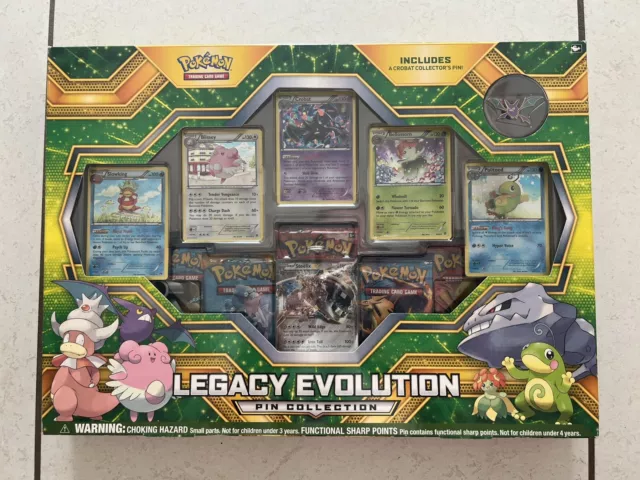 Pokemon TCG Legacy Evolution Pin Collection Box XY Evolutions Booster Pack