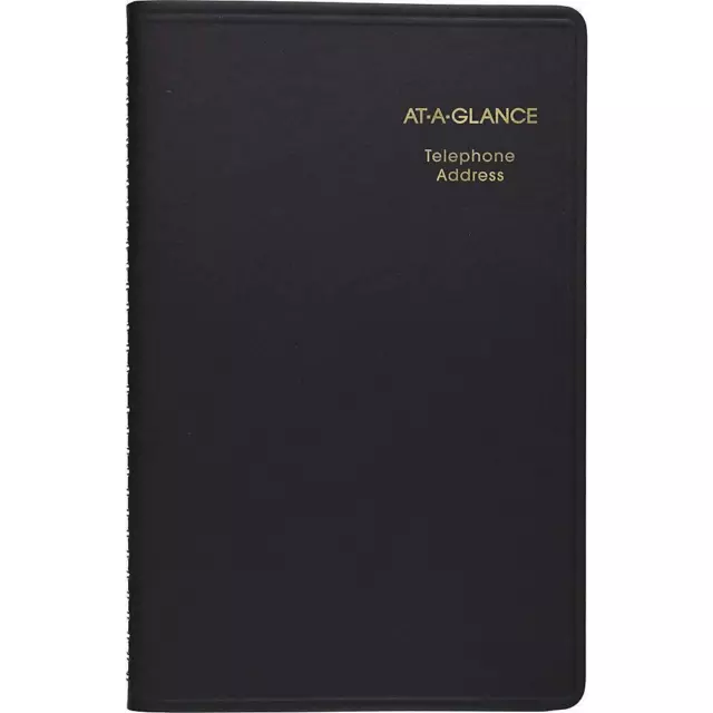 AT-A-GLANCE Large Telephone & Address Book, 800+ Entries, 4-7/8" x 8" Page Si...