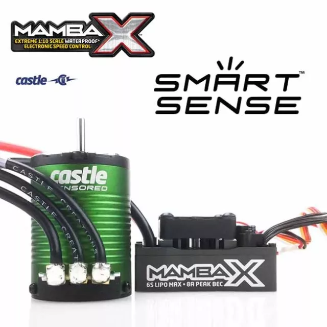Motor Castle Creations Mamba SCT PRO 1/10 Sensor 25,2 V WP ESC/1410 3800KV 5 MM