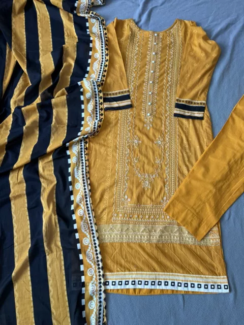 💯ORIGINAL DESIGNER Eid Suit Stitched Sana Safinaz Mariab khaadi Baroque Lawn
