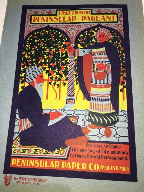 Peninsular Cover Art Shiekh  Middle East Graphic Art 1900 Poster Sign