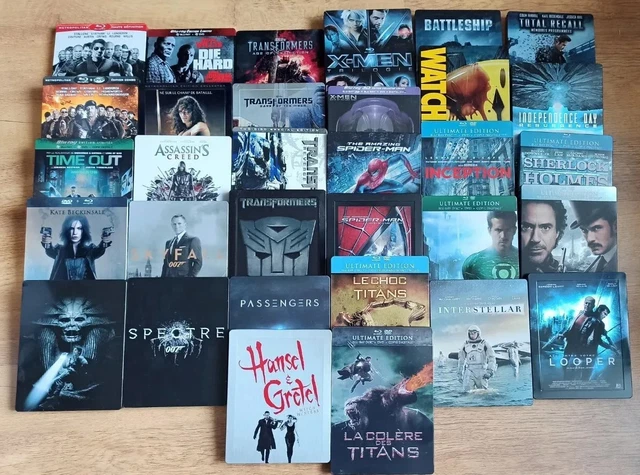 Lot de 32 blu ray steelbook