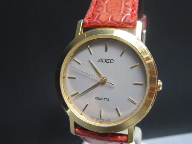 B964⭐⭐ Vintage " ADEC " Armbanduhr Quartz  ⭐⭐
