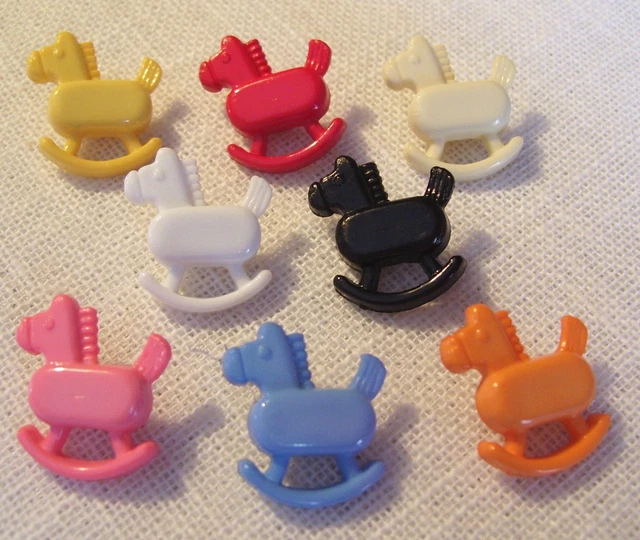 Lot De 6 Boutons Nœud 14x12 Mm - Coloris Au Choix - Couture/tricot - Réf. B28 - Neuf