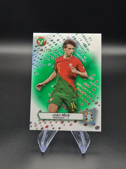 Carte Collector Bernardo Silva Topps /125 - Euro 2024 Portugal - Parallel Green - Near Mint