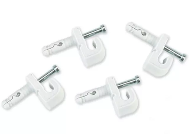 4 PACK Closetmaid Closet Wire Shelf Wall Clips Anchors Pins For Drywall