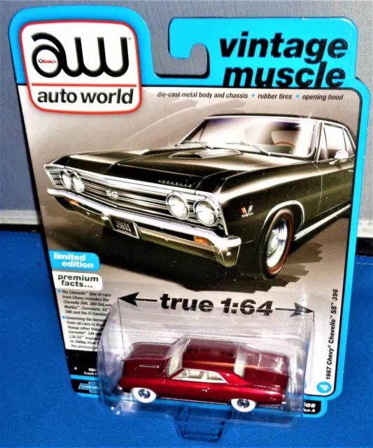 AUTO WORLD ULTRA RED CHASE 1967 Chevelle SS 396 Release 4