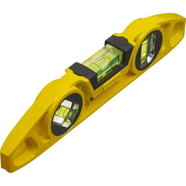 LevTech Xtreme 8 Magnetic Torpedo Level - 8 Angle Marks, Rare Earth Magnets, Aluminum Body, 8\"