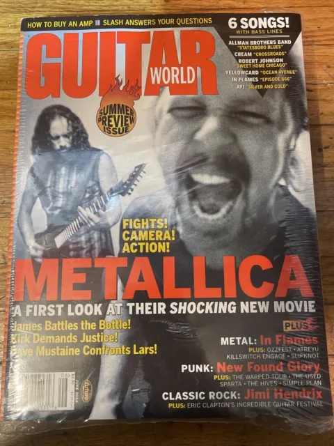 Guitar World Metallica June 2004 Vol 25 No 6 Vintage Magazine