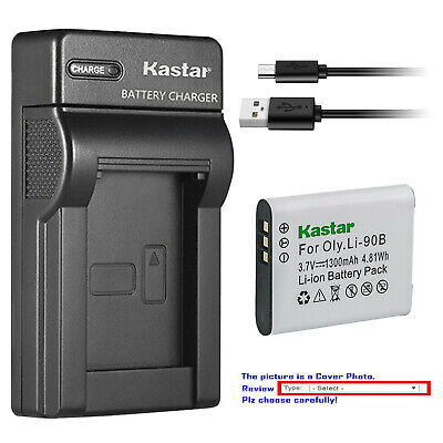 Kastar Battery Slim Charger for Ricoh DB-110 DB110 & Ricoh GR III Digital Camera