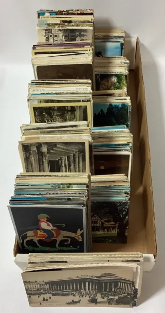 Vintage Postcard Lot 1000 Foreign International Standard Size Cards AS IS