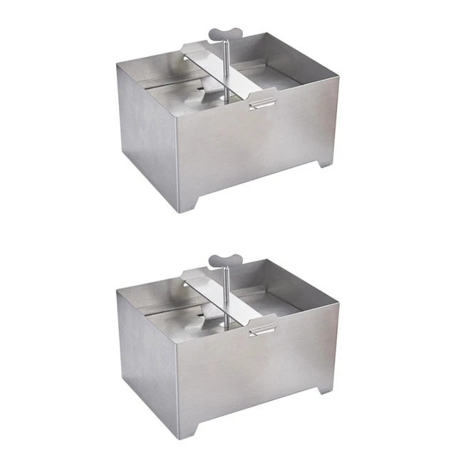 2pcs Tofu Maker Pressing Mold Stainless Steel Homemade Soybean Curd Mold Curd