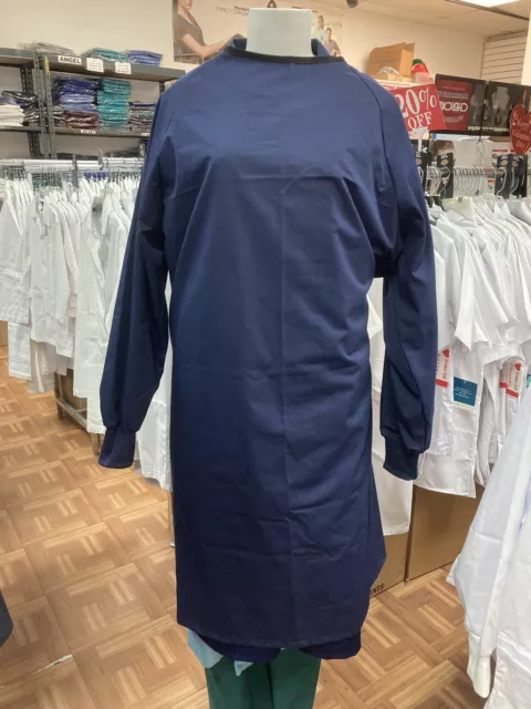 PPE Medical Laboratory Surgical Isolation Gown washable/reusable Navy Blue Color