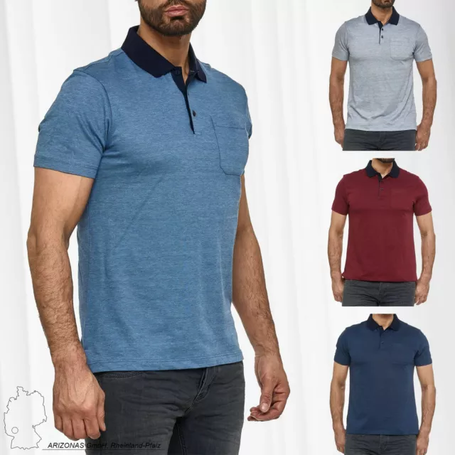 Men Basic Polo T-Shirt Rombus Short Sleeve Shirt Summer Shirt with Collar