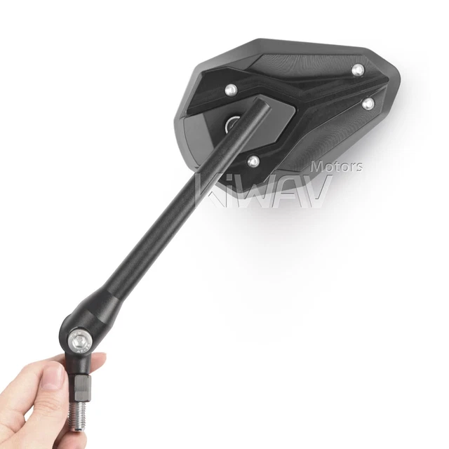 convex rétroviseurs ViperII noir 8mm 1.25 pitch pour Yamaha scooter motorcycle