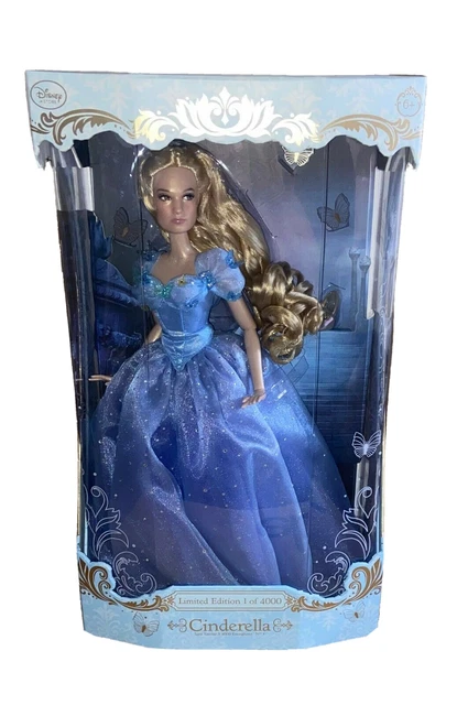 Disney Store Limited Edition Doll Cinderella Live Action 17" Le 4000 Lily James