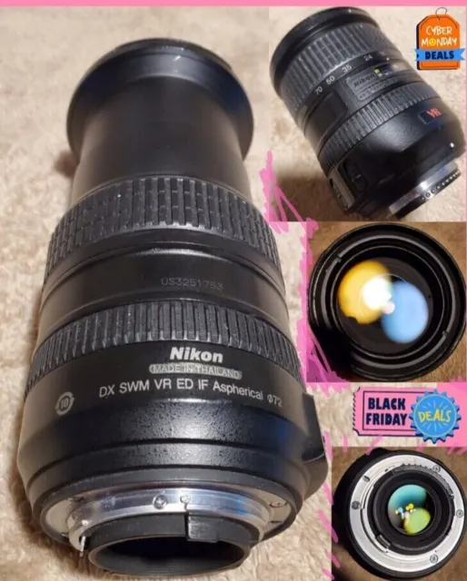Nikon AF-S DX VR Zoom-Nikkor 18-200mm F3.5-5.6 G ED  for DX Format CLEAN Lens!