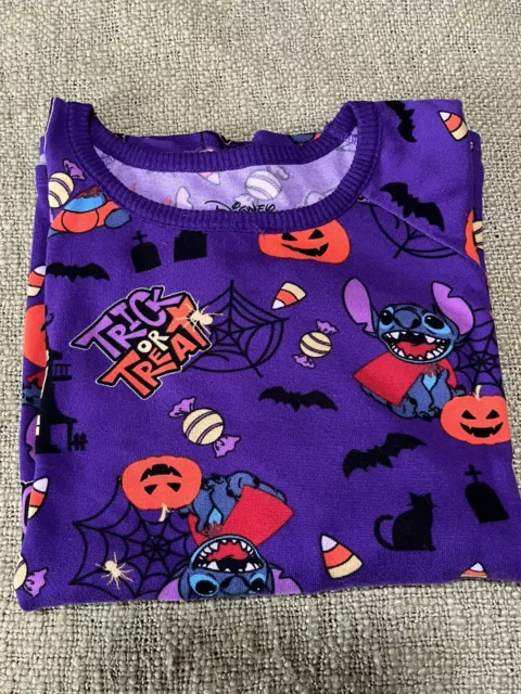 Disney LILO and Stitch Trick Or Treat Halloween Shirt , Pj Shirt , Purple ,3x