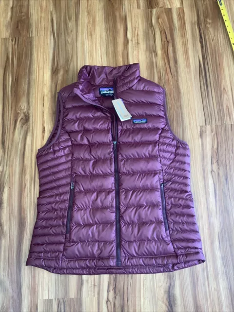 Patagonia Plum Nano Puff Primaloft Light Zip Puffer Vest Large Womens