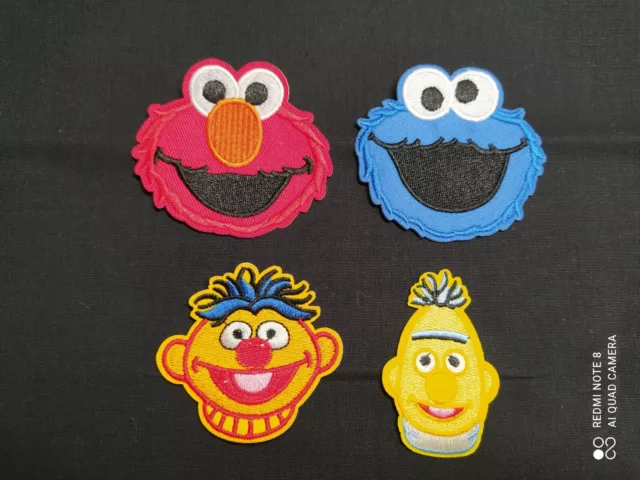 KRÜMELMONSTER PATCH AUFNÄHER Bügelbild Cookie Monster Muppet Show