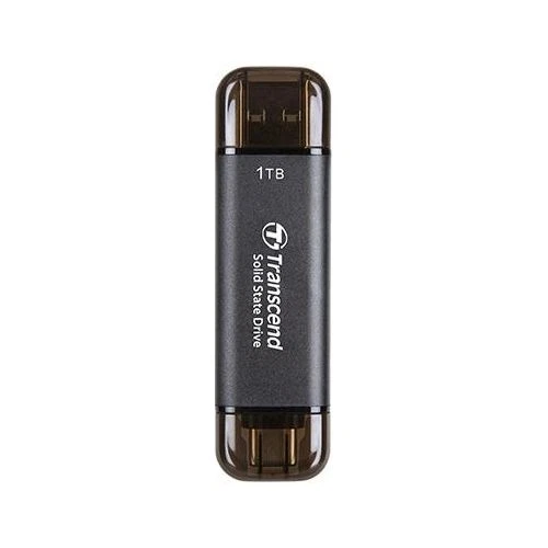 1411757 Transcend ESD310C Dual USB Portable SSD 1Tb Nero