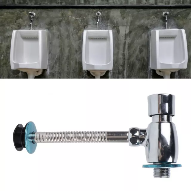 Button Type Urinal Flush Valve Durable Alloy Material Effortless Maintenance