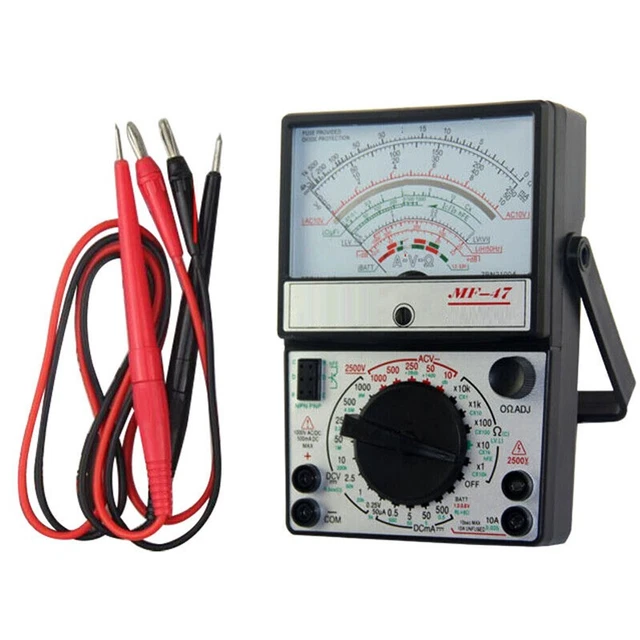Tester Ohmmetro Multimetro Analogico AC/DC 1000V Voltmetro Accessori Amperometro