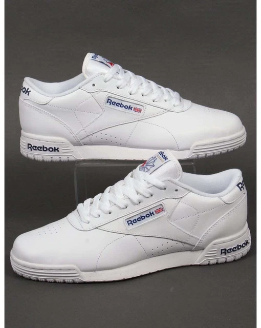 BASKETS LOGO PROPRE Reebok Ex-O-Fit Lo en blanc - salle de gym exofit (tailles britanniques) EUR 64,02 - FR