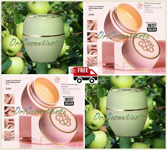 4 X ORIFLAME Tender Care Multi Purpose Balms Green Apple + Natural £