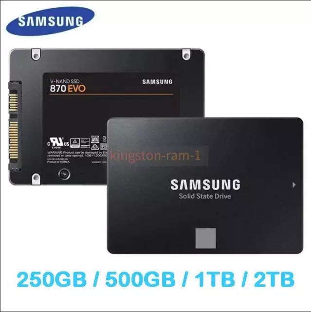 SAMSUNG SSD 870 EVO 250GB 500GB 1TB 2TB SATA 3 Solid State Drive for Laptop lot