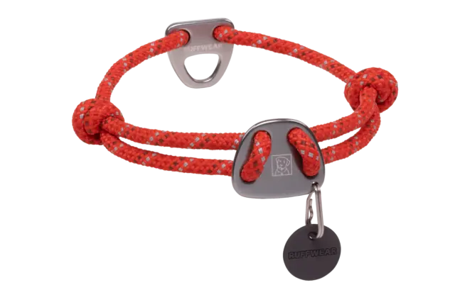 Ruffwear Knot-a-Collar Dog Collar 25603-607 Red Sumac NEW