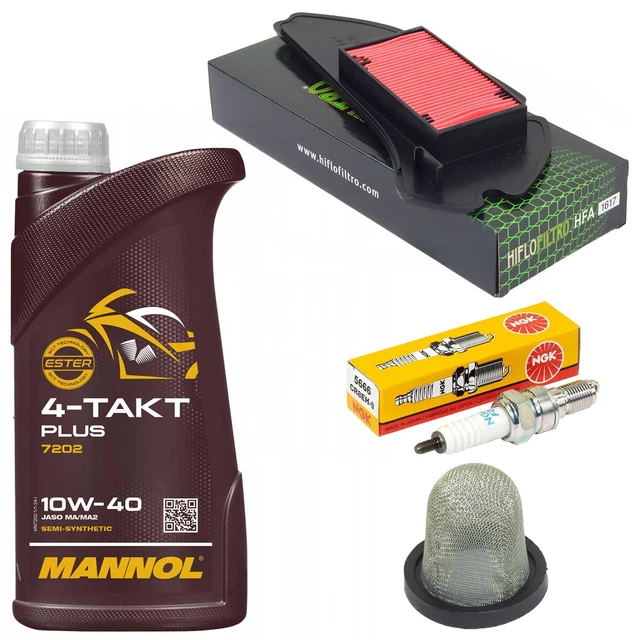 Kit Révision Complet Honda SH 125/150 PS Dylan - Huile Motul 10W40 + Filtre + Bougie NGK CR8EH-9