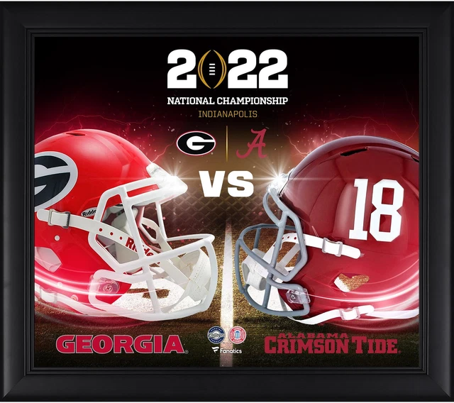 Alabama Crimson Tide vs Georgia Bulldogs Framed 15x17 2021