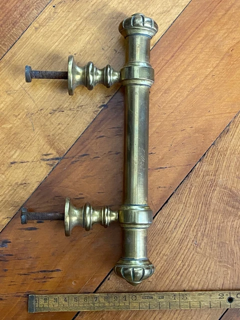 GROSSE POIGNEE EN BRONZE type bâton de maréchal / ancien1900 2
