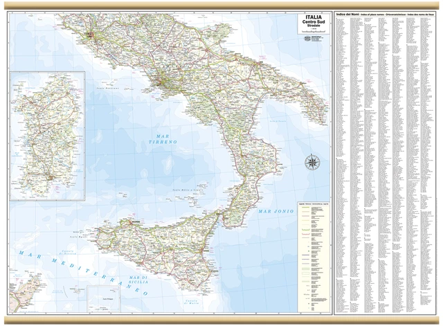 Belletti Carta Geografica Fisico - Politico Europa