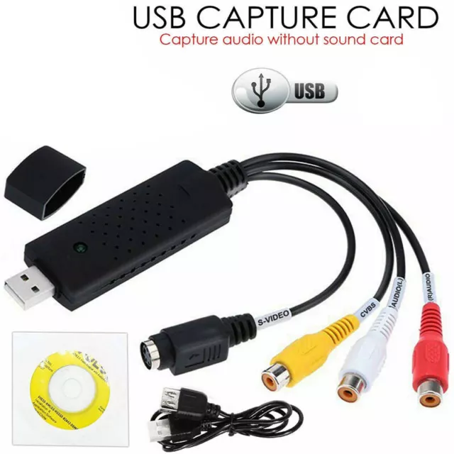 USB 2.0 Video Capture Card Adapter with Audio for SP XBOX 360 AV VHS DVT CCTV TU