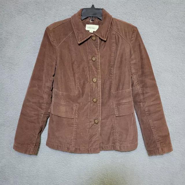 Cherokee Authentic women corduroy brown jacket Size small