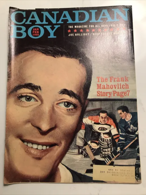 Canadian Boy Magazine January February 1965 Boy Scouts Canada Frank Mahovlich