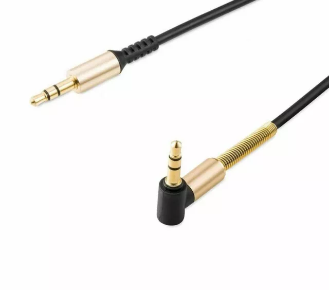 Professional High Quality Gold AUX Cable Jack to Jack Lead iPod iPhone 5 5S 6 6S