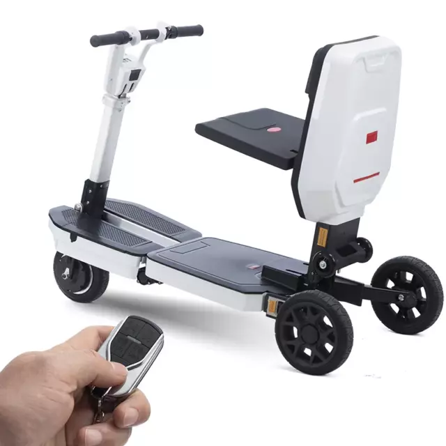 Sedia a rotelle elettrica pieghevole remota pieghevole remota lega di alluminio portatile