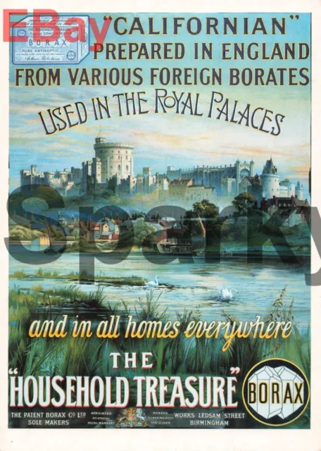 Borax Antiseptic Soap Reproduction Vintage Postcard F03