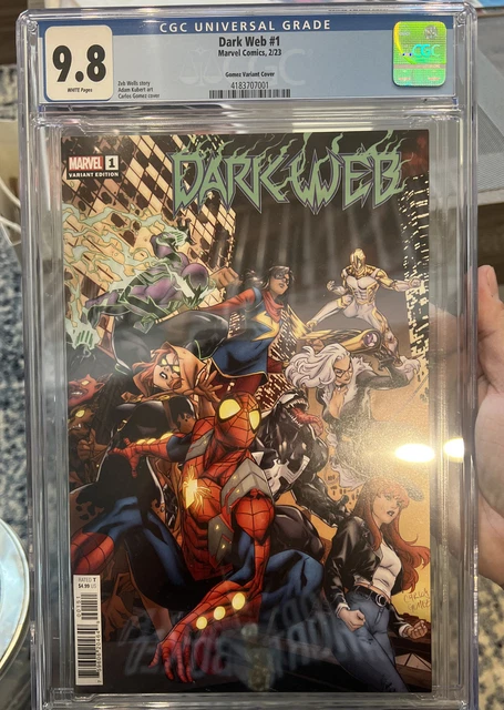 Dark Web #1 Cgc 9.8 Carlos Gomez Variant Spider-Man Marvel Comic